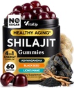 Himalayan Shilajit Gummies for Mænd & Kvinder - Pure Shilajit for Mænd Gummies - Sukker Free Gummy Kosttilskud med Fulvic Acid - Sund Aging, Immun & Energy Support - 60 Greve