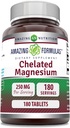 Amazing Formulas Chelated Magnesium Supplement Note 124; 250 Mg
