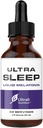 Ultra6 Nutrition Melatonin Drops with Valerian Root - Liquid Melatonin Sleeping Supplement with 5 HTP & Passion Flower - A Liquid Sleep Aid Strength Blend for Adults