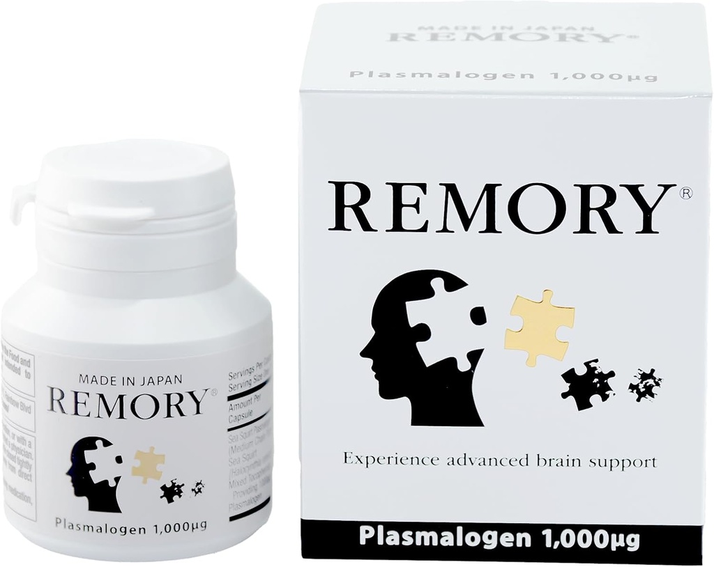 REMORY Plasmalogen Sea Squirt supplement - Hjerne sundhed supplement - 30 dages forsyning