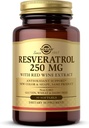 Solgar Resveratrol 250 mg med Red Wine Extract - 30 Softgels - Antioxidant Support - Non- GMO, Gluten Free, Dairy Free - 30 Servere