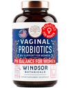 Vaginal Probiotika for kvinder - 19Bil CFU, En gang daglig Lactobacillus Salivarius Probiotic for PH Balance, fordøjelsesfremmende, Gut Health - Feminin Balance Complex for Women BV Support Supplements - 30 Kapsler