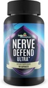 Nerve Defense Ultra - Nerve Health Support - Magnesium, Calcium, D-vitamin - Support Sund Nerve Funktion & Cirkulation - Hjælp Soothe Nerve Diskomfort i Fingers, Hænder, Toes, & Feet