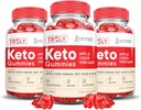 (3 Pack) Truly Keto ACV Gummies Advanced Formel 1000MG Truly Keto Gummies Apple Cider Vinagar Formuleret med Pomegranate Beet Juice Powder B12 Vegan Non GMO 180 Gummys