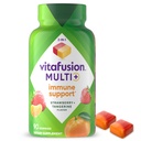 Vitafusion Multi + immunforsvar * - 2 - in-1 Fordele & smagsstoffer - Voksne vingummi vitaminer med C-vitamin, zink, daglige multivitaminer, 90 Tæl