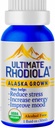 Ultimate Rhodiola ®, Alaska Grown, Alkohol fri, Certified Organic, Rhodiola rosea Tincture, CO2 ekstraheret, Reducer stress, Forbedre energi og mad, adaptogen, nootrop, 3. part testet
