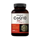 NatureBell CoQ10 300mg med Omega 3, 240 kapsler - 120 dages forsyning af 124; Stabil High Absorption Form - Antioxidant Support for Heart & Energy Health - Ekstra styrke Coenzym Q10 Supplement