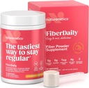FiberDaily Delicious Fiber Powder - Organic Psyllium Husk, Agave Inulin & Sunfiber ® Guar Gum Strawberry Lemonade Drink, Sugar- Free, Opløselige Fiber, Prebiotic Fiber Supplement, Vegan, 30 Servering