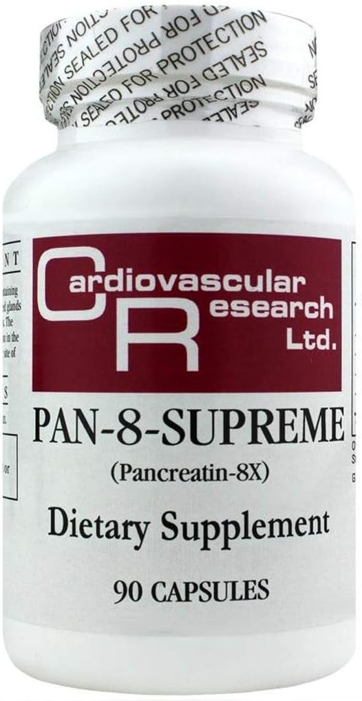 Kardiovaskulær forskning Pan- 8- yppige Pancreatin, Hvid, 90 Greve