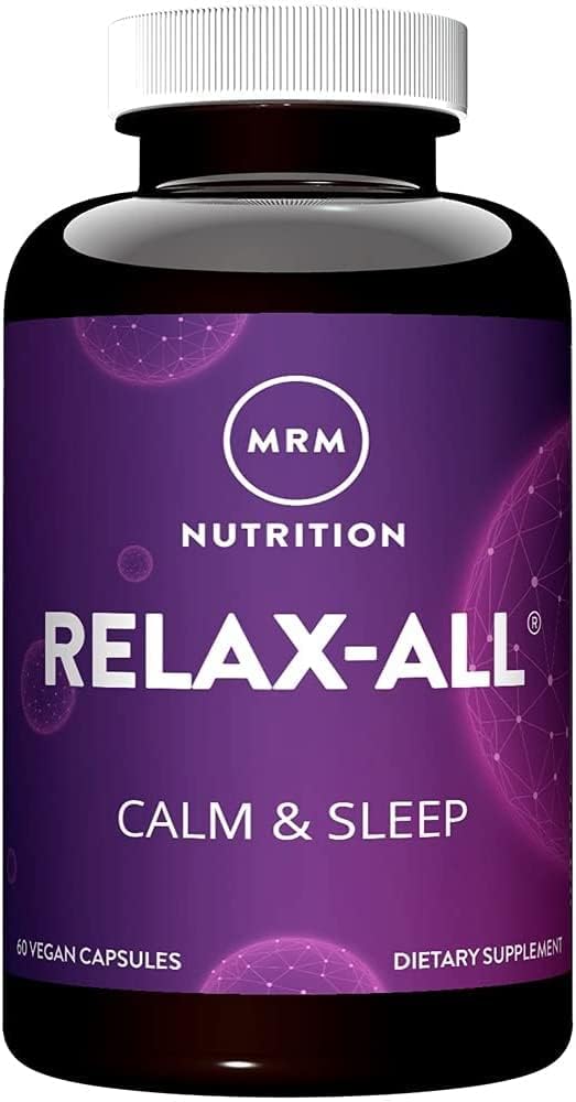 MRM Nutrition relaxT- ® - 124; Kosttilskud til bedre søvn 124; med GABA, L- Theanine & Ashwagandha - 124; Drug- Free, Non- Habit Forming - 124; Non- GMO - 124; Vegan + Gluten Free - 124; 15 Tjenester