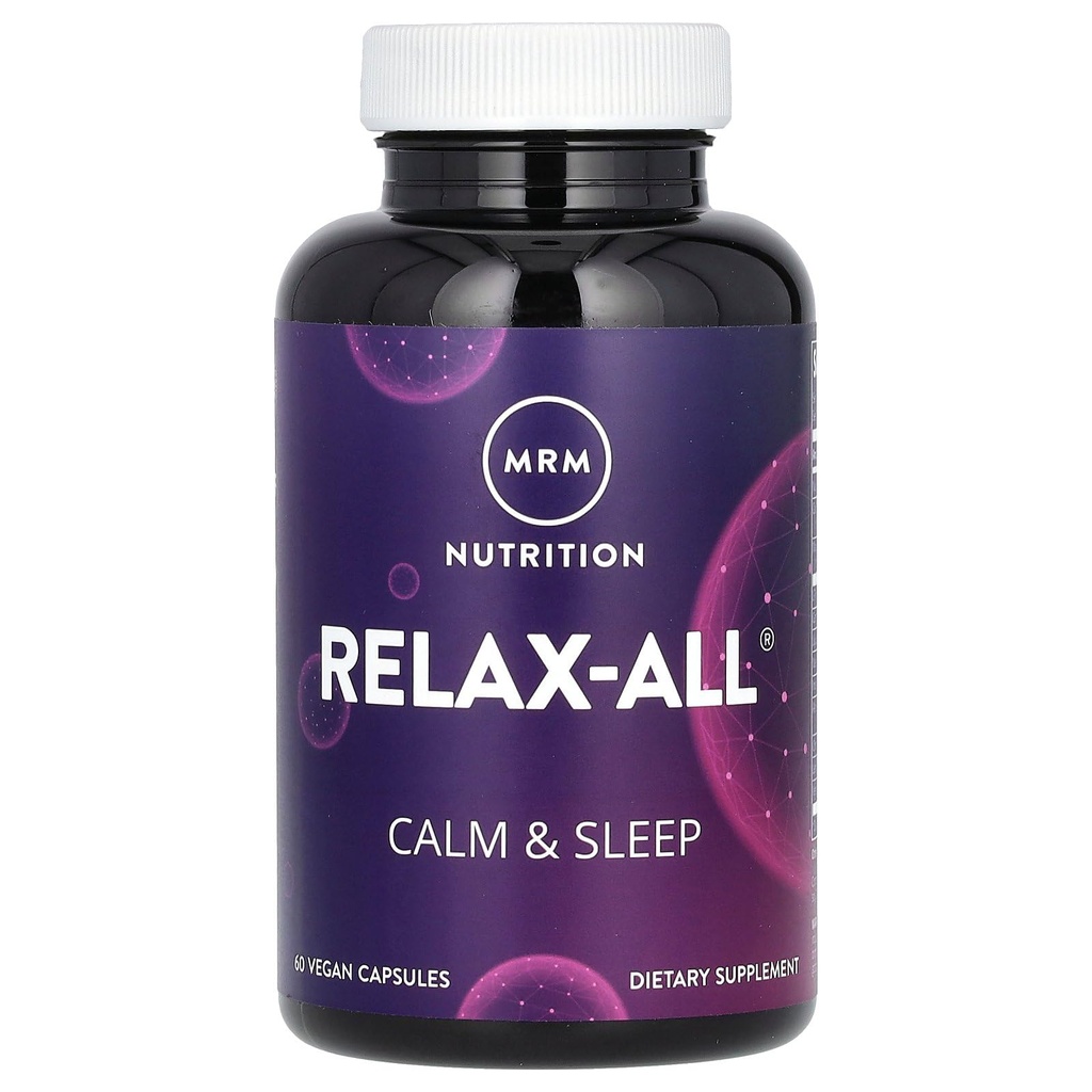 MRM Nutrition relaxT- ® - 124; Kosttilskud til bedre søvn 124; med GABA, L- Theanine & Ashwagandha - 124; Drug- Free, Non- Habit Forming - 124; Non- GMO - 124; Vegan + Gluten Free - 124; 15 Tjenester