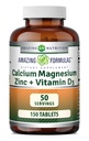 Amazing Formulas Calcium Magnesium Zink + D3 Supplement Note 124; 150 tabletter