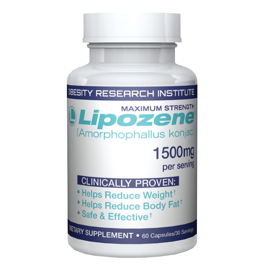 Lipozen Diet piller - vægttab supplement - Appetit- 1 flaske med 60 kapsler til 30 Server- Ingen koffein