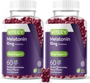 Viteey Melatonin Gummies 10mg - Sleep Gummies for Adults Extra Strength Melatonin - Vegan, GMO Free, Gluten Free - 120 Count
