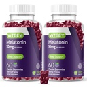 Viteey Melatonin Gummies 10mg - Sov gummies for voksne Ekstra styrke Melatonin - Vegan, GMO fri, Gluten fri - 120 Greve