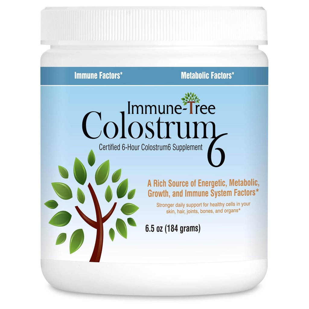 100% Bovine Colostrum Powder, 120 Servings, 6.5oz, Supports Anti-Aging, Healthy Immune System, Gut & Digestion, Muscle & Tissue, & Wellness, Made in USA from Grass Fed, Grade A Dairy Cows