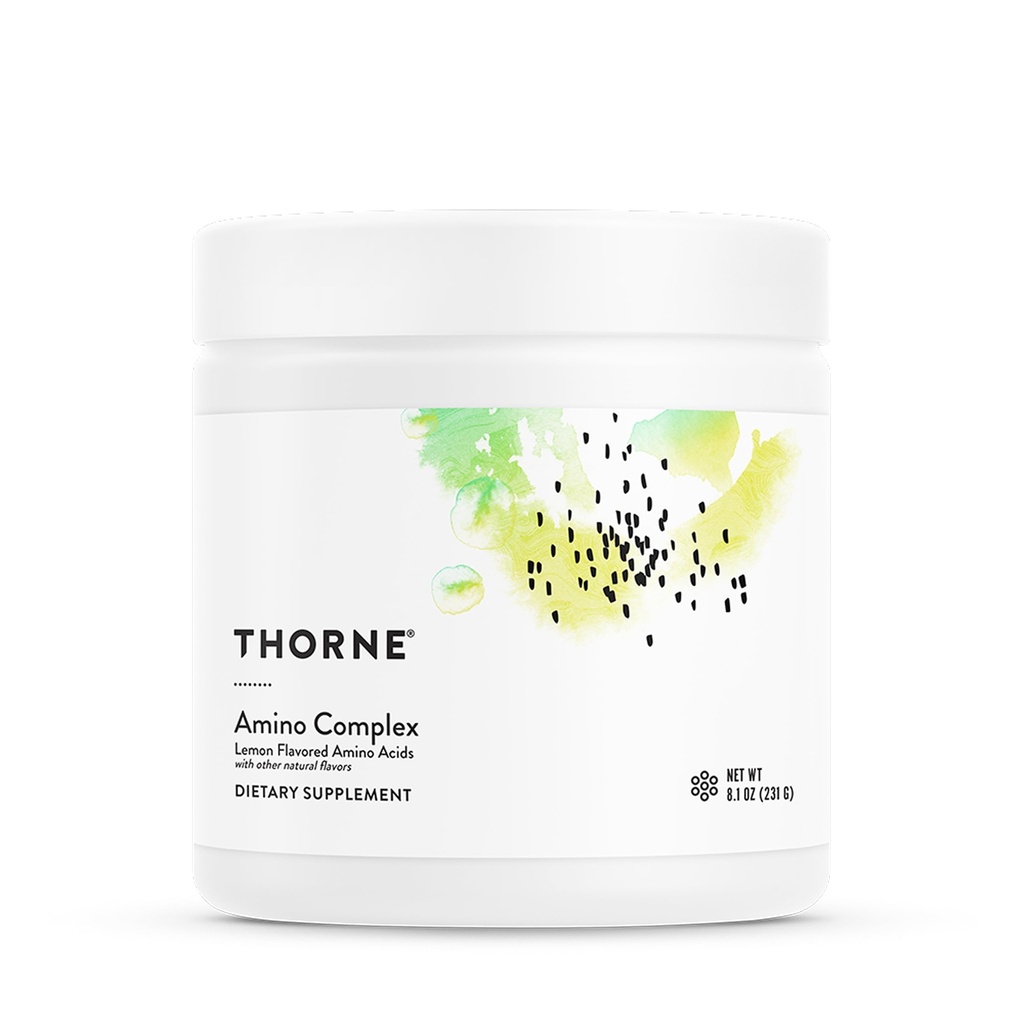 THORNE - Amino Complex - Klinisk-valideret EAA og BCAA pulver til før eller efter-træning - fremmer Lean Muscle Mass & Motion Inddrivelse * - NSF Certified for Sport - 30 Servere - 8.1 Oz - Lemon