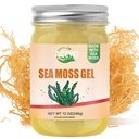 ACEYO (12 OZ Organic Sea Moss Gel Raw Vegan Natural Irish Seamoss Gel for Women Men 102 Vitamin og mineral Wild Harvered Original Artificied Non- GMO