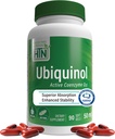 Health Thru Nutrition Ubiquinol 50mg 90 Softgels as Kaneka QH Reduceret CoQ- 10- 124; Stabiliseret - 3. part Testet med 124; Forbedret biotilgængelighed af 124; Kardiovaskulær & Mitochondria Funktionssupport af 124; Non- GMO