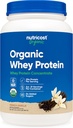 Nutricost Organic Whey Protein Concentrate, French Vanilla Flavored, (2LBS) - Gluten- Free, Non- GMO