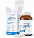 Magnesium Citrate 550 mg per Serving | Magnesium for Muscle & Support System, 150 Capsule, 75 Day Supply | citrato de magnesio.