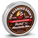 Latterligt stærk Mustache og skæg voks til mænd Buddy 124; All Day Style Control til Tame Facial Hår Buddy 124; All Natural Handlebar Moustache Wax - 1oz (30ml)
