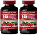 Brain and Memory Power Boost - Goji Berry - Natural ANTIOXIDANT Complex, Immunsupport, Noni Supplement Pills, Mangosteen Extract, acai Berry, superfruit complex, Energy Booster, 2 flasker 120 Caps