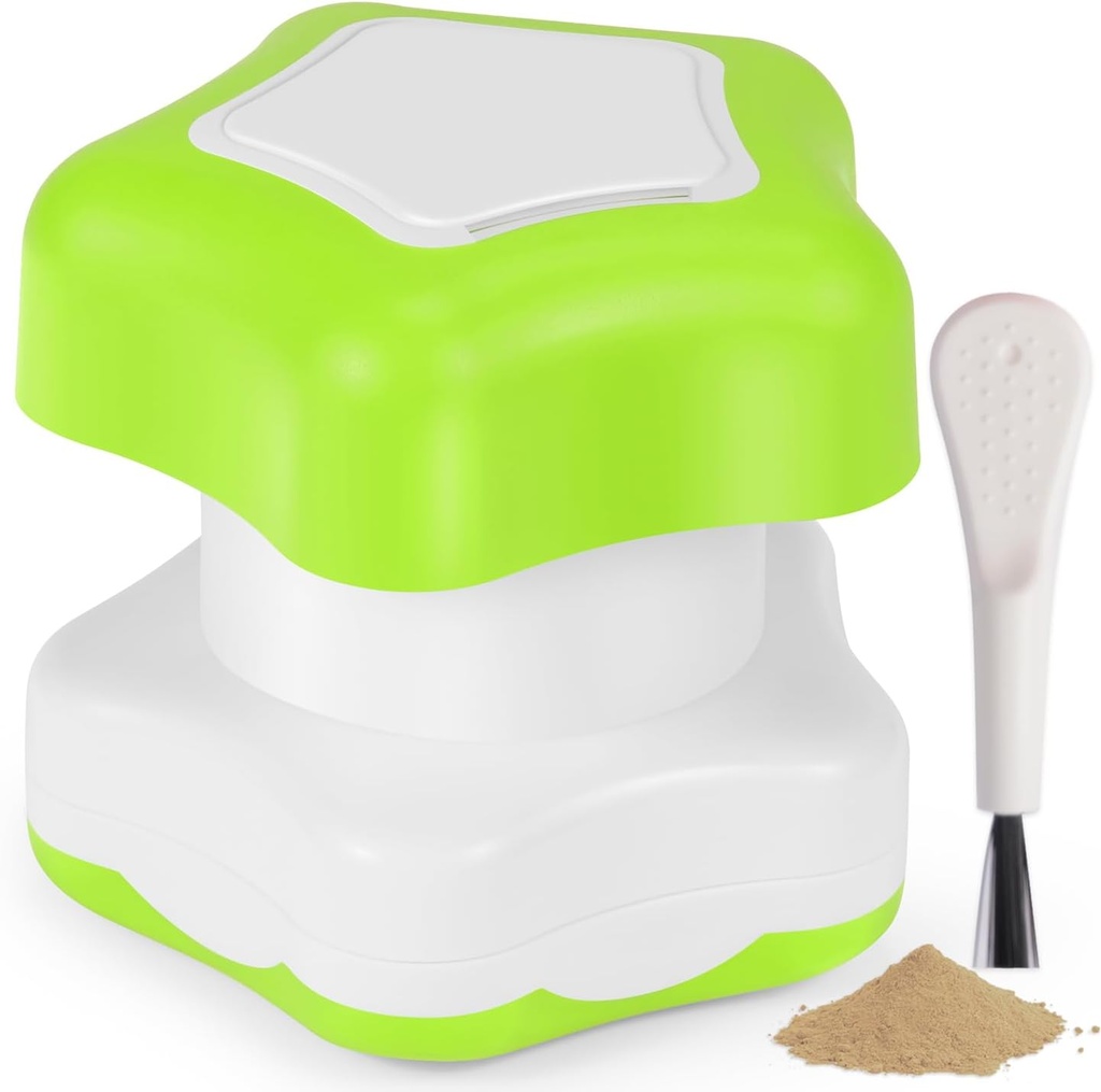 Johnbee Pill Crusher, Pill Grinder Fine Powder Extremely Fine. Lageret. Pill Knusere til ældre, Familie og Kæledyr. Silicone Edges. Grind multiple piller på én gang - Rengøring børste (grøn)