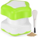 Johnbee Pill Crusher, Pill Grinder Fine Powder Extremely Fine. Lageret. Pill Knusere til ældre, Familie og Kæledyr. Silicone Edges. Grind multiple piller på én gang - Rengøring børste (grøn)
