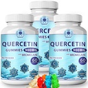 (3Pack) Quercetin Gummies - Quercetin med bromelain Vitamin C + Zink Vitamin D3 - Chewable Quercetin 900mg Kosttilskud - Quercetin til børn og voksne (3)