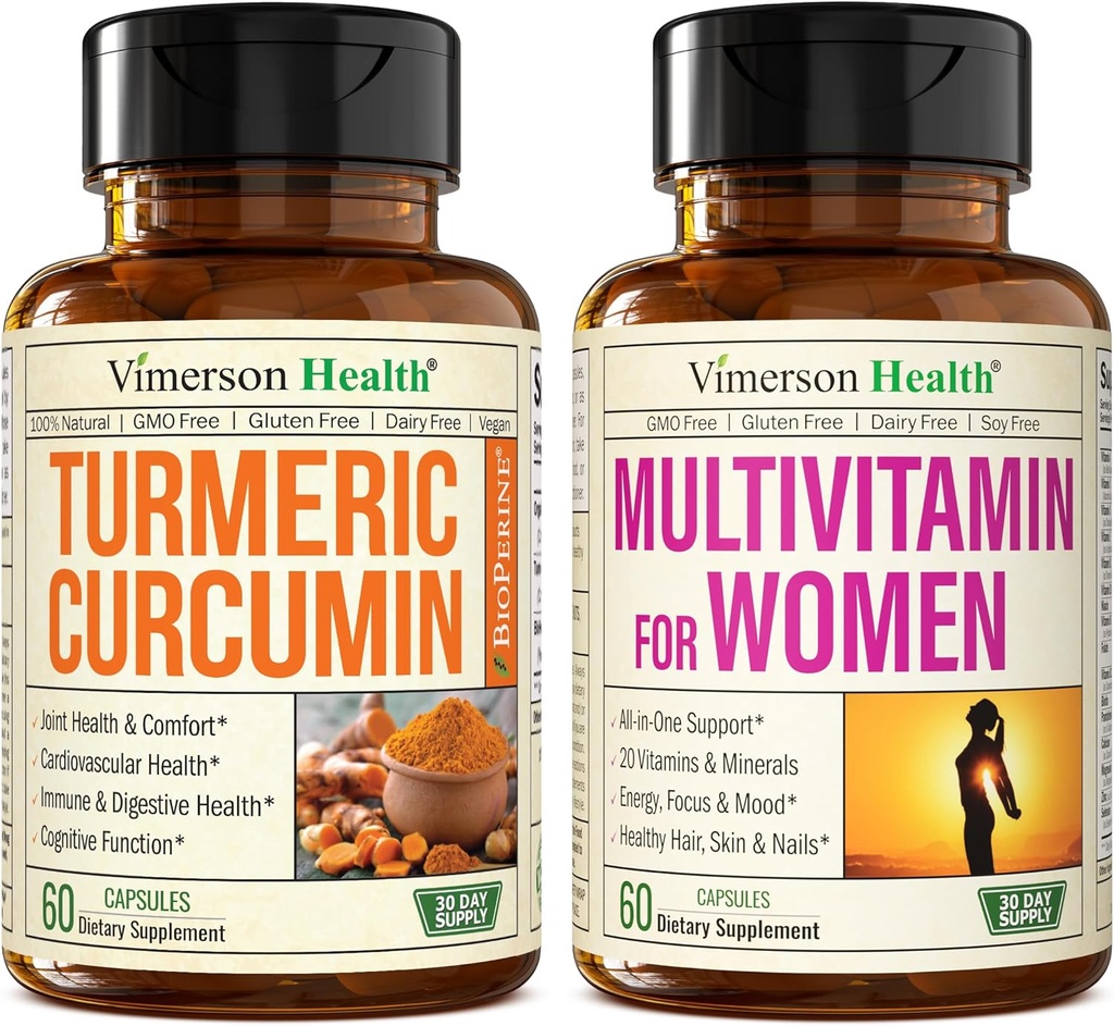 Gurkemeje med sort peber ekstrakt & Multivitamin til kvinder