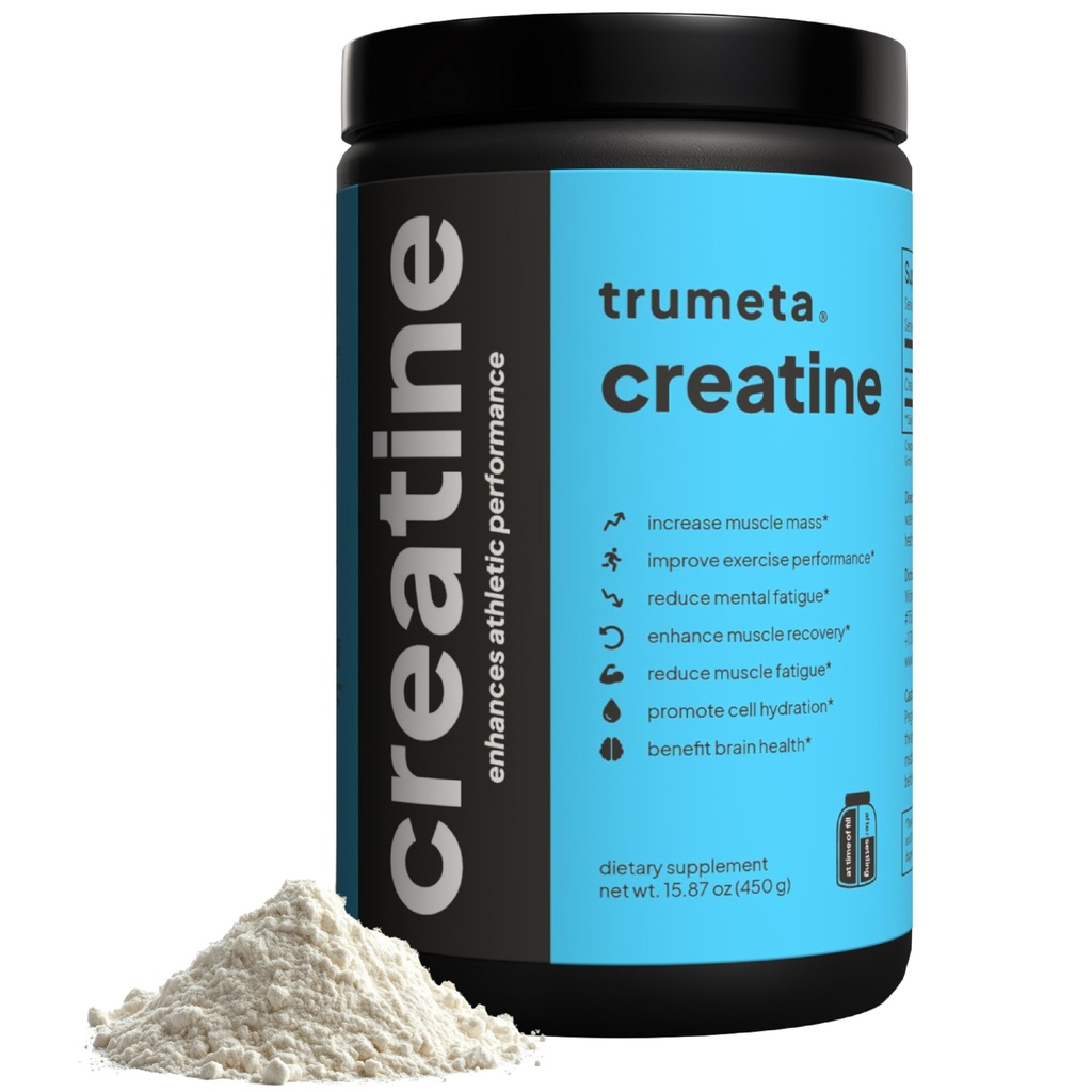 Creatin monohydrat pulver Maksimere din træning, Recovery, & Muscle Growth med Vegan Creatin - Pure Creatin supplement til Steady, All- Day Energi og Fokus - 90 Serveringer
