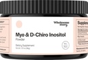 Myo- Inositol & D- Chiro Inositol Supplement Pulver til kvinder; Hormonal Balance & Sund Ovarie Funktionsstøtte; 124; Vitamin B8 Budd124; Great Alternativ til kapsler; 124; 40: 1 Ratio Budd124; 30 Servering
