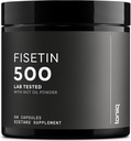 Toniq Ultra High Renhed Fisetin 500mg - 98% + Higly Renset & biotilgængelig fisentin tillæg med MCT Oil for Absorption - Third-Party Testet Senolytisk Kosttilskud til Aging Support - 60 kapsler