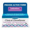 EuroMedica Clinical Glutathion - Antioxidant for High Absorption - Kosttilskud med L- Glutathion - Vegan supplement til Support Cell Health - 60 Slow Smelt Tablets