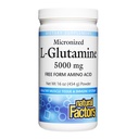 Naturlige faktorer Mikroniseret L- Glutamin 5000 mg pulver - Easy Absorption Gut Health Support - Powder Aminosyre Supplement Understøtter muskel Inddrivelse - 16 oz (90 Servere)