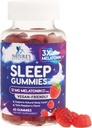 Sovegummi til voksne ekstra styrke - 12 mg melatonin sovegummi supplement, melatonin gummy til lejlighedsvis sovegummi supporttillæg, Vegan, non-GMO, gluten fri, Gomitas para Dormir, 60 gummies