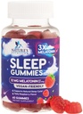 Sovegummi til voksne ekstra styrke - 12 mg melatonin sovegummi supplement, melatonin gummy til lejlighedsvis sovegummi supporttillæg, Vegan, non-GMO, gluten fri, Gomitas para Dormir, 60 gummies