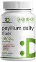 Psyllium Husk 1500mg per servering, 300 kapsler - 3 i 1 Fiber tillæg med Inulin & Acacia kompleks - Natural Opløselig Fiber, understøtter fordøjelsessygdomme - Plant baseret, ikke-GMO