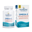 Nordiske Naturals Omega-3 Phospholipider, Unflavored - 60 Soft Gels - 500 mg Omega-3 & 350 mg Phospholipider - Heart & Brain Health - Small, Easy- to- Swallow Soft Gels - Non-GMO - 30 Servering