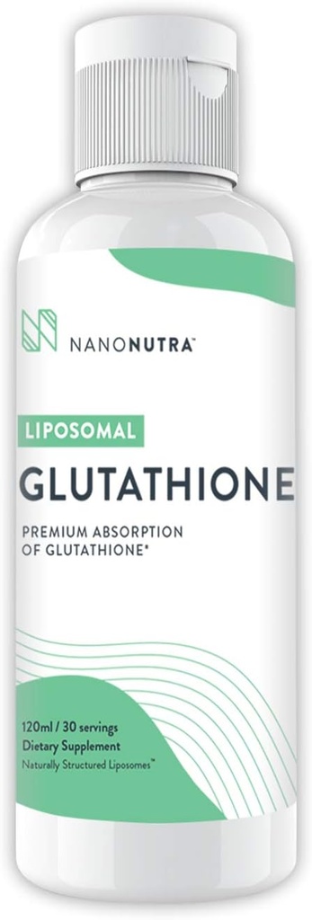 Liposomal Glutathion Antioxidant 500mg Non GMO / Non Soy Setria Liquid Glutathion Supplement Note 124; Bedste naturlige anti aging antioxidant 120ml - 30 Servere