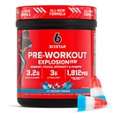 Six Star Pre- Workout pulver til mænd og kvinder, ICY Rocket Freeze (30 Servering) - Preworkout Explosion 2.0 Energy Powder Drink Mix med Beta- Alanine & Koffein - Sport Nutrition Supplement produkter