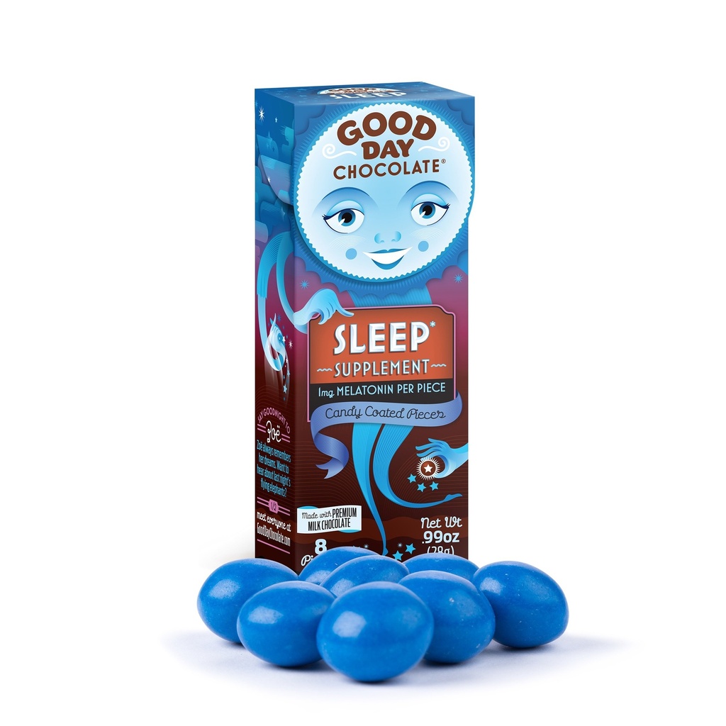 God dag chokolade supplement søvn chokolade, 0,99 oz