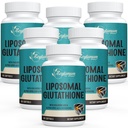 2400 MG Liposomal Glutathione Softels, Max Absorption, Active Form L- Glutathione Reduceret (GSH), with Hyaluronic Acid, Resveratrol, Master Antioxidants for Detox, Brain, Immunsystem, 360 Softells
