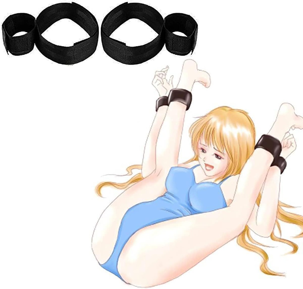 Bed Restraints and Straps Sex Tie Downs for voksne Par under Mattress Queen Størrelse Sweater Bed Sex Hånd Cuff sæt Arme Ankle Spredere Bar Bed Bondage Sex Bed Straps for voksne Play Kvinder P-1402