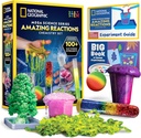 National Geographic Amazing Chemistry Set - Kemi Kit med 45 videnskabelige eksperimenter, herunder krystal dyrkning og reaktioner, Science Kit for børn, STEM gave til drenge og piger (eksklusive)
