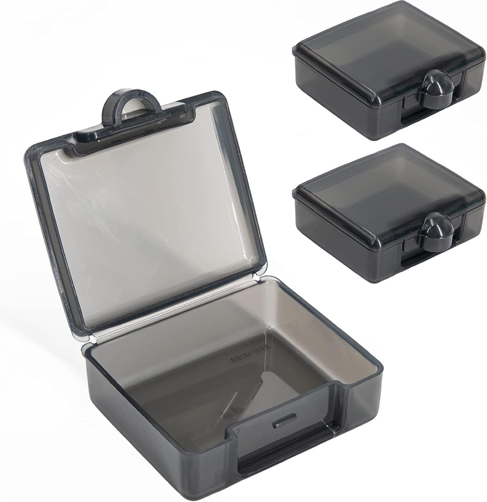 Sukuos Lille Pill Box 3 stk, Cute Travel Pill Case Portable til Pocket Purse, BPA Gratis Mini Pill Organizer til piller Vitamin Fish Oil Kosttilskud, Fugtsikker Medicin Case, Let at rengøre