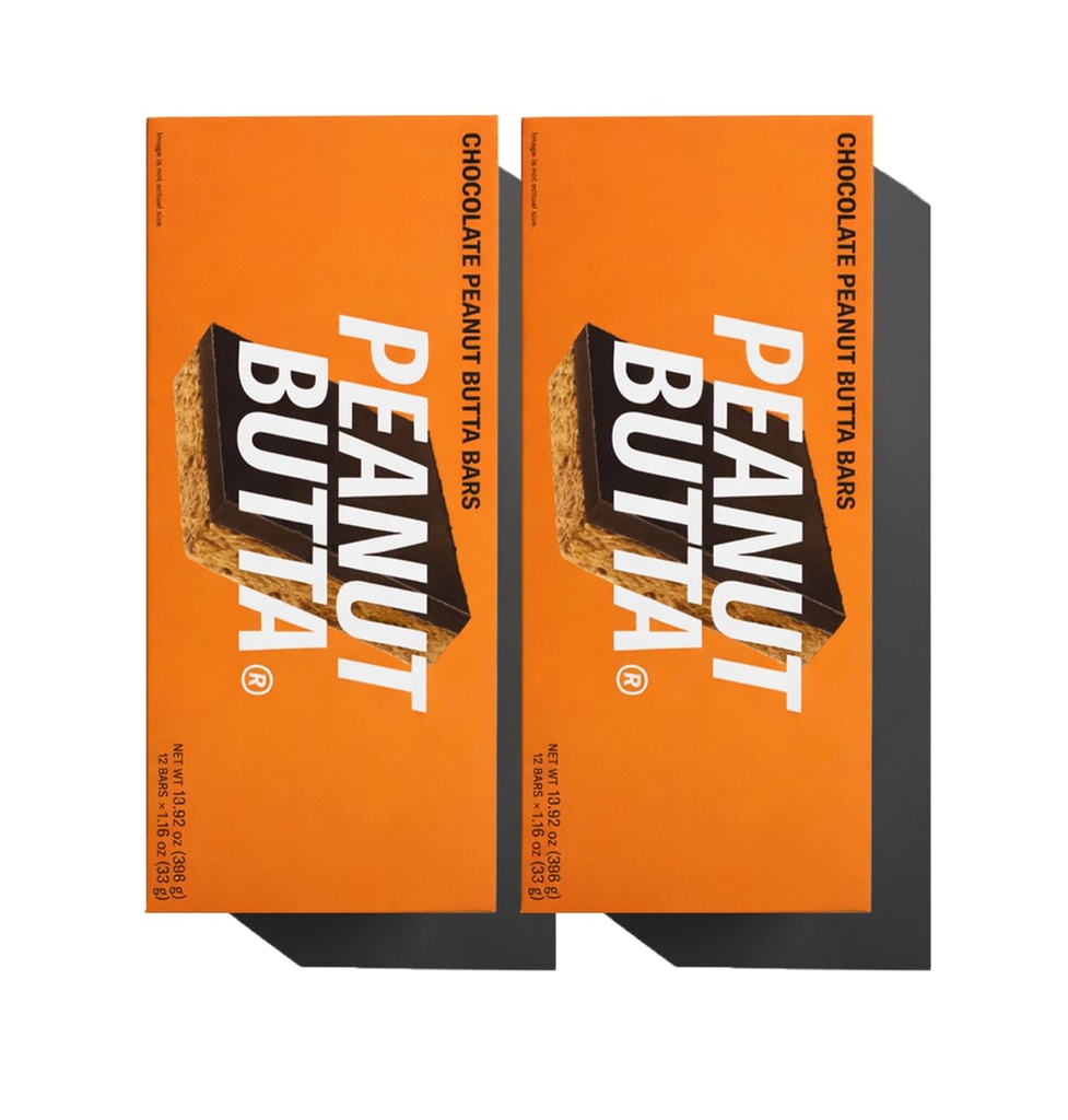 Middag Squares Peanut Butta Protein Chocolate Bars, 1,16 Oz hver, 2 pakker (24 Squares)