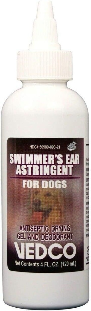 Vedco Swimmer 's Ear Astringed For Dogs 4 oz af Ukendt