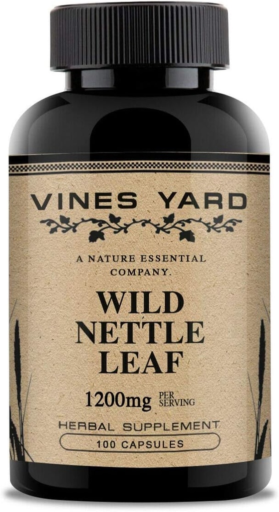 Wild Nettle Leaf Kapsler Note 124; Understøtter sund fluid balance & Urinary Tract spørgsmål